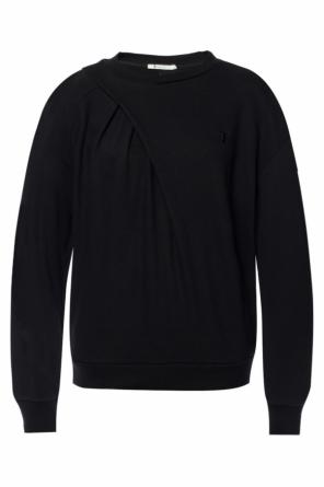 Gathered sweatshirt with logo, zdjęcie 1 Gathered sweatshirt with logo od T by Alexander Wang